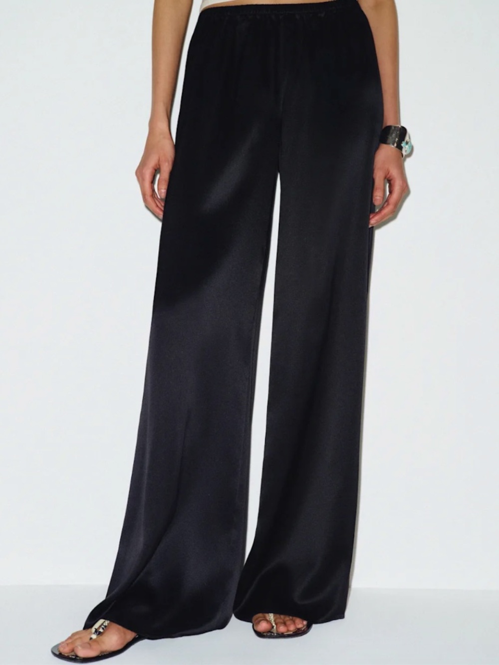 Reformation - Celine Low Rise Silk Wide Leg Pant